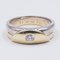 Vintage 2-Tone 14k Gold Ring with Central 0.23 ct Diamond, 1980s, Image 3