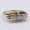 Vintage 14k Yellow Gold Ring with Diamond 0.15 ct, 1940s, Image 3