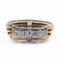 Vintage 14k Yellow Gold Ring with Diamond 0.15 ct, 1940s 1