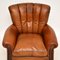 Antique French Style Leather Club Armchair, Image 3