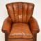 Antique French Style Leather Club Armchair, Immagine 3