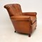 Antique French Style Leather Club Armchair, Image 5