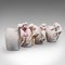 Vintage Japanese Decorative Ceramic Barrel Mugs with Female Figures, Set of 4, Immagine 2