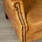 20th Century Dutch Sheepskin Leather Wingback Chairs, Set of 2, Imagen 31