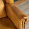 20th Century Dutch Sheepskin Leather Wingback Chairs, Set of 2, Imagen 13