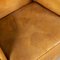 20th Century Dutch Sheepskin Leather Wingback Chairs, Set of 2, Imagen 19