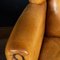 20th Century Dutch Sheepskin Leather Wingback Chairs, Set of 2, Imagen 15