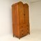 Antique Burr Walnut Wardrobe on Chest 1