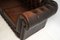 Antique Victorian Style Leather Chesterfield Sofa 8