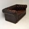 Antique Victorian Style Leather Chesterfield Sofa 4