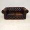 Antique Victorian Style Leather Chesterfield Sofa 1