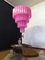 Huge Vintage Tiered Murano Glass Chandelier with 78 Pink Fuchsia Silk Glasses, 1982 11