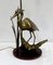 Great Brass Heron Table Lamp, 1970s 11