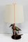 Great Brass Heron Table Lamp, 1970s 15