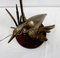 Great Brass Heron Table Lamp, 1970s 13