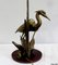 Great Brass Heron Table Lamp, 1970s 9