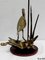 Great Brass Heron Table Lamp, 1970s 10