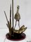 Lámpara de mesa Heron de latón, años 70, Imagen 8