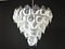 Murano Chandelier with 50 Lattimo Glasses by Mazzega, 1979 1