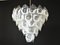 Murano Chandelier with 50 Lattimo Glasses by Mazzega, 1979, Image 1