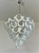 Murano Chandelier with 50 Lattimo Glasses by Mazzega, 1979, Image 9