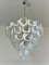 Murano Chandelier with 50 Lattimo Glasses by Mazzega, 1979, Immagine 9