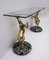 Brass and Marble Base Console Table with Horses, Italy, 1970, Immagine 3