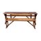 Convent Table and Benches, Set of 3 1