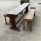 Convent Table and Benches, Set of 3 21