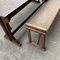 Convent Table and Benches, Set of 3 20