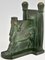 Art Deco Bronze Lamassu Bookends by C. Charles, 1930, Set of 2 9