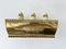 Mid-Century Italian Brass and Enamelled Metal Sconces by Angelo Lelii, 1950s, Set of 2, Image 7
