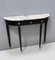 Mid-Century Walnut and Carrara Marble Console Table Attributed to Paolo Buffa 8