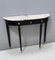 Mid-Century Walnut and Carrara Marble Console Table Attributed to Paolo Buffa, Immagine 8