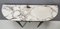 Mid-Century Walnut and Carrara Marble Console Table Attributed to Paolo Buffa, Image 12