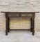 Early 20th Century Spanish Carved Walnut Console Table with Turned Legs, Immagine 1