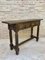 Early 20th Century Spanish Carved Walnut Console Table with Turned Legs, Image 2