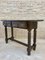 Early 20th Century Spanish Carved Walnut Console Table with Turned Legs, Imagen 15