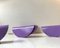 Scandinavian Purple Half-Moon Wall Sconces, Set of 4, Image 7