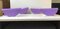 Scandinavian Purple Half-Moon Wall Sconces, Set of 4 1