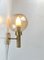 Scandinavian Brass & Bubble Glass Globe Sconce from Vitrika, 1970s, Image 3