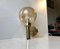 Scandinavian Brass & Bubble Glass Globe Sconce from Vitrika, 1970s, Image 1