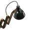 Lampade da parete vintage industriali in ottone e smaltate nere, Immagine 3