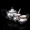 Vintage English Art Deco Silver-Plated Tea Set, Set of 3, Image 10
