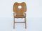Französischer Stuhl aus Massivem Geschnitztem Holz und Wiener Strohgeflecht im Stil von Jean Royère 2