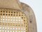 Silla francesa de madera maciza tallada y paja vienesa al estilo de Jean Royère, Imagen 9