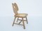 Französischer Stuhl aus Massivem Geschnitztem Holz und Wiener Strohgeflecht im Stil von Jean Royère 5