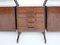 Italian Mahogany Freestanding Modular Bookcase with Drawer Storage by Gianfranco Frattini for Dassi, 1960s, Image 7