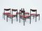 Mahogany Bentwood Chairs Attributed to Gianfranco Frattini for Dassi, Set of 6, Image 6