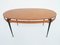 Oval Table or Desk with Suspended Top by Silvio Cavatorta, Italy, 1950s 3